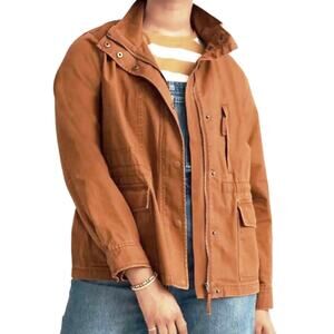 MADEWELL Women’s Utility Safari Jacket Zip and Snap front size small